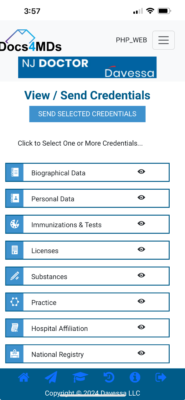 Reviewing and Sending a Credential Image